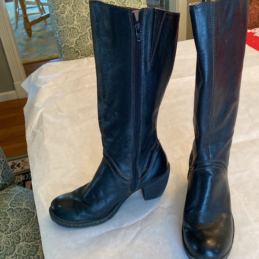 BOC black leather boots size 9 - Picture 2 of 7